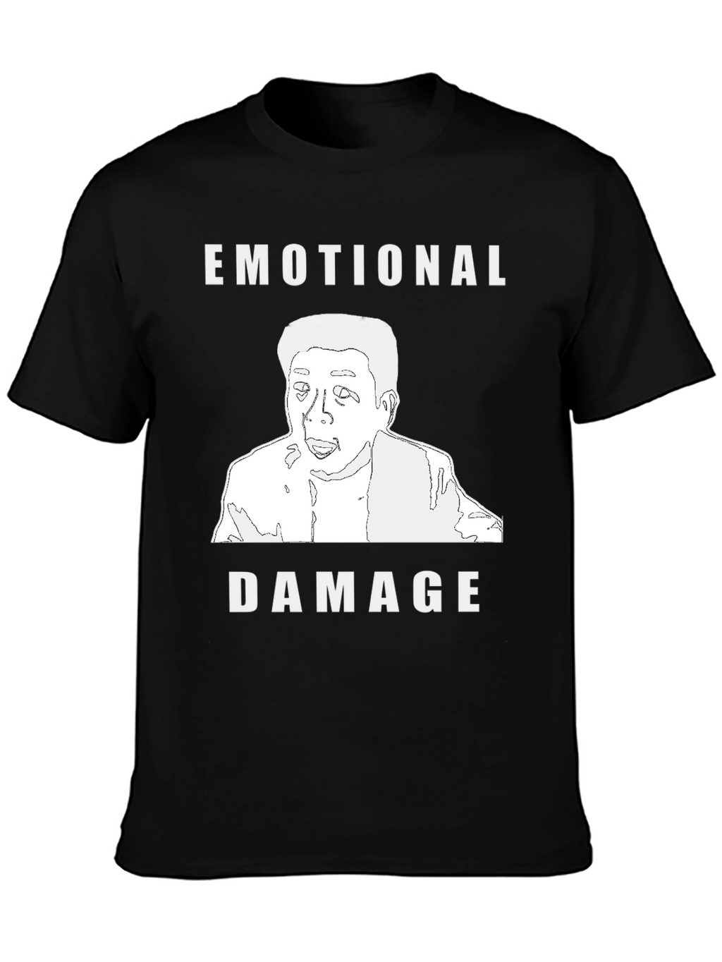 Emotional Damage Graphic T-Shirt - Black