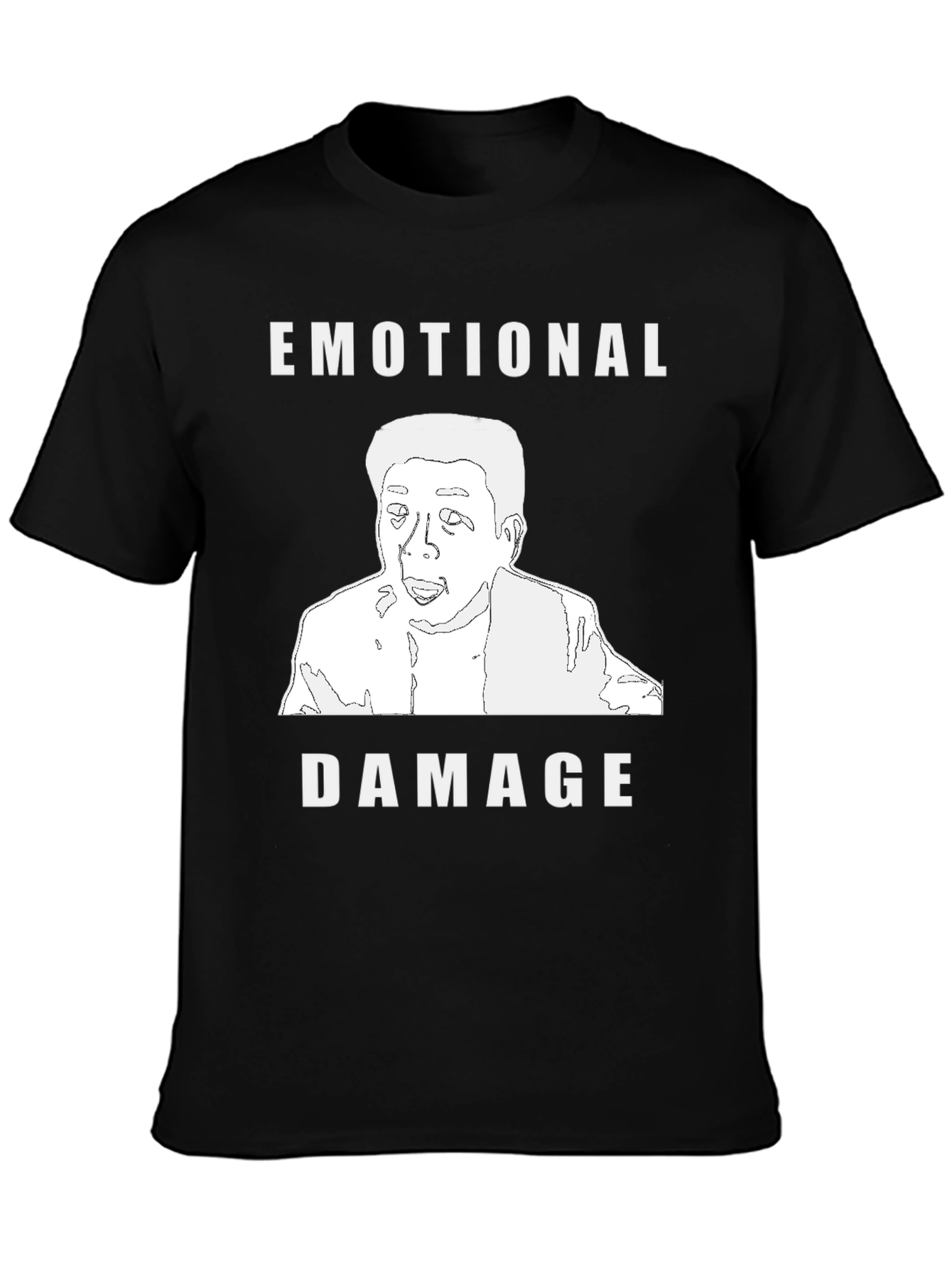 Emotional Damage Graphic T-Shirt - Black