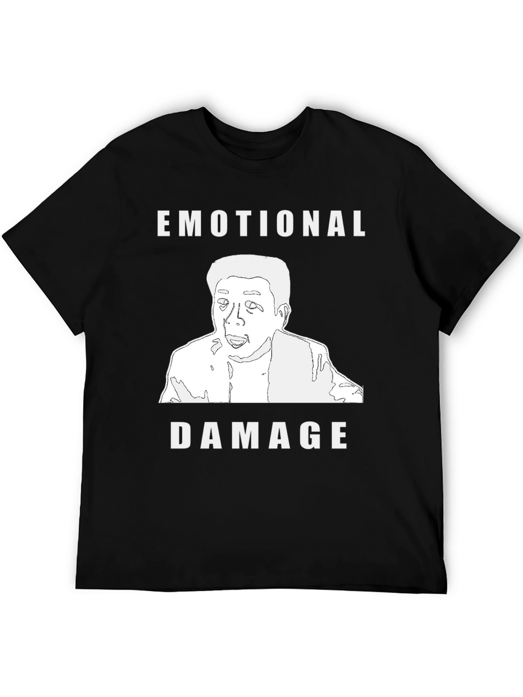 Emotional Damage Graphic T-Shirt - Black