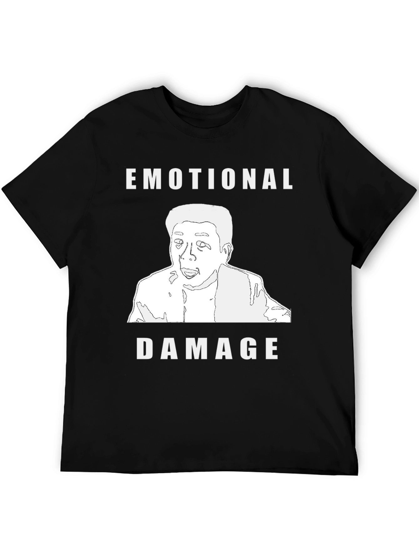 Emotional Damage Graphic T-Shirt - Black