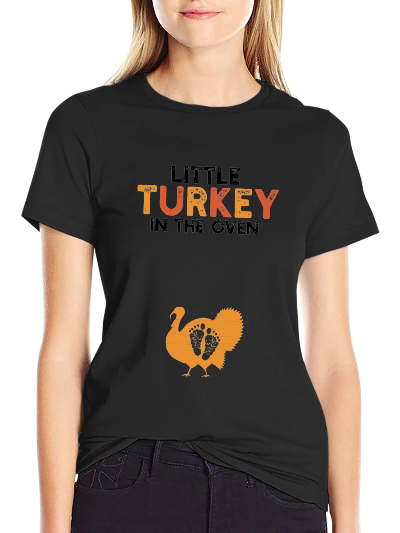 Little Turkey in the Oven Pregnancy T-Shirt