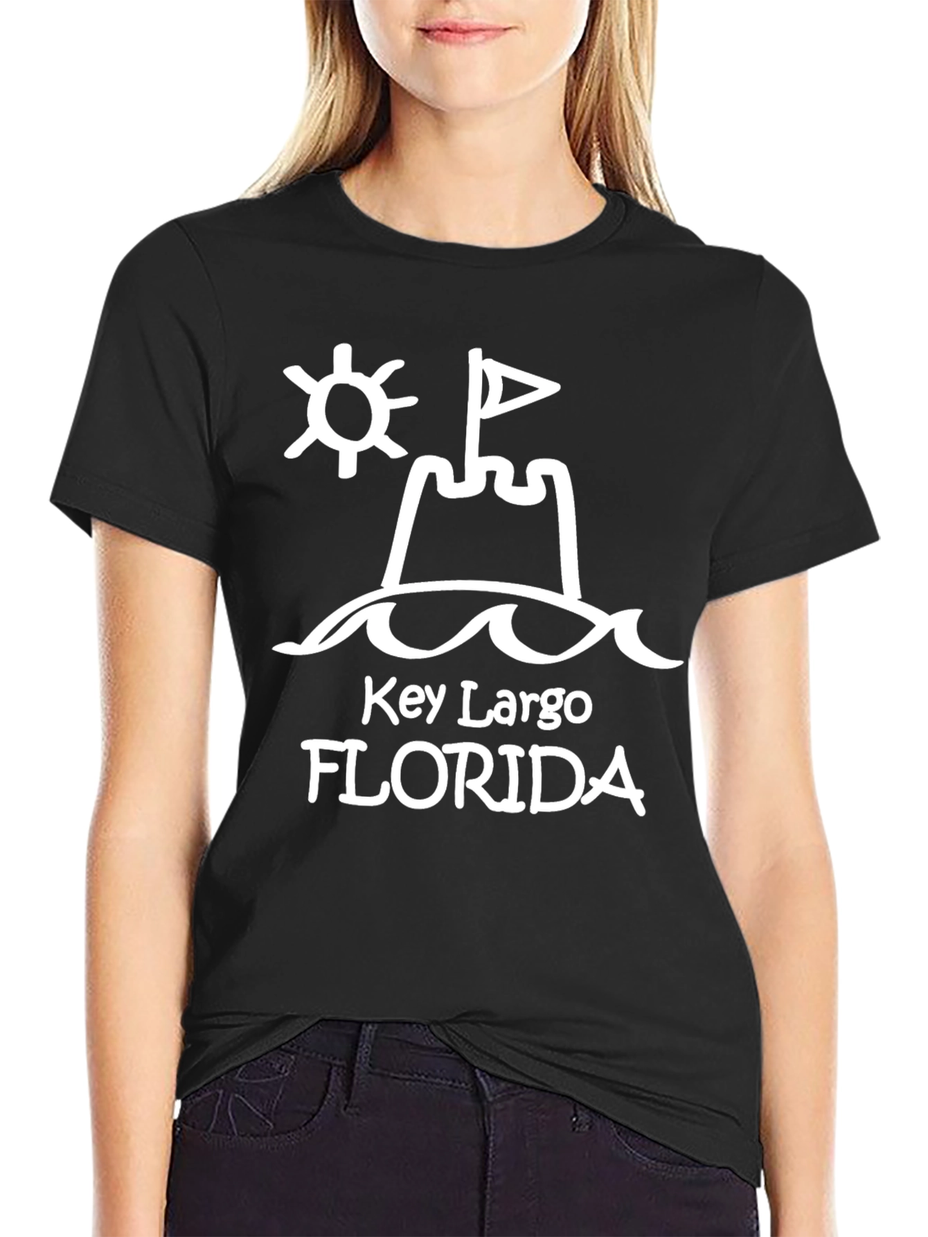 Key Largo Florida Beach Sandcastle T-Shirt