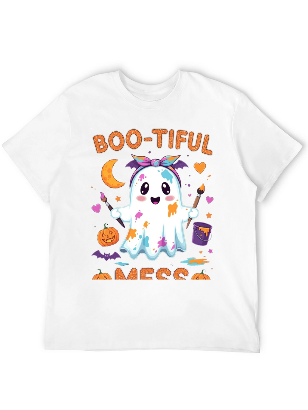 Boo-tiful Mess Halloween Graphic T-Shirt