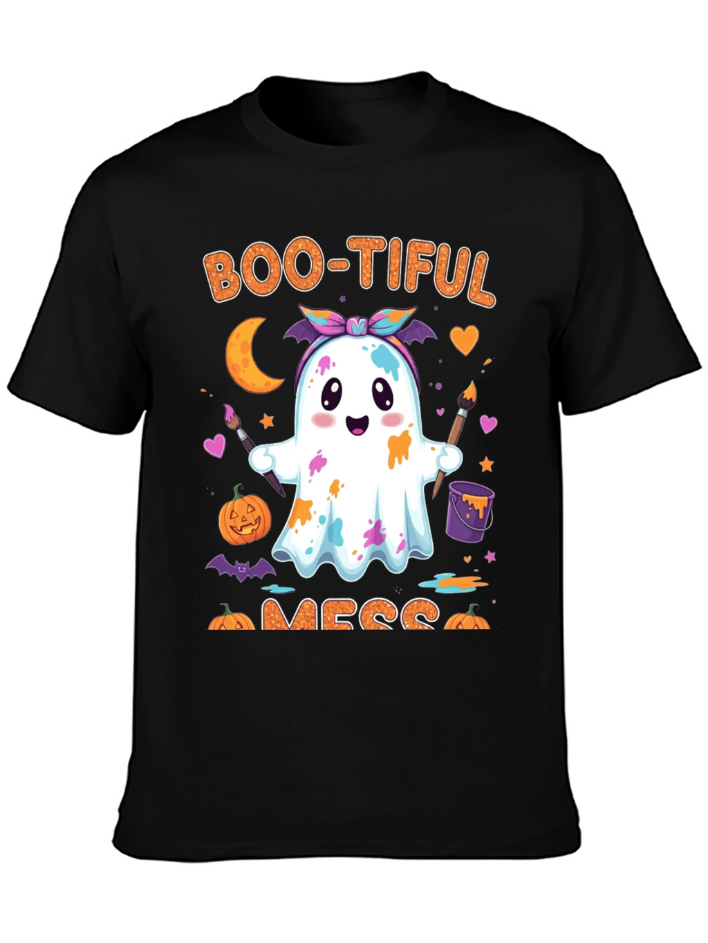Boo-tiful Mess Halloween Graphic T-Shirt