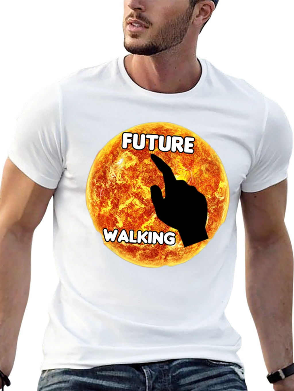 Future Walking Graphic T-Shirt