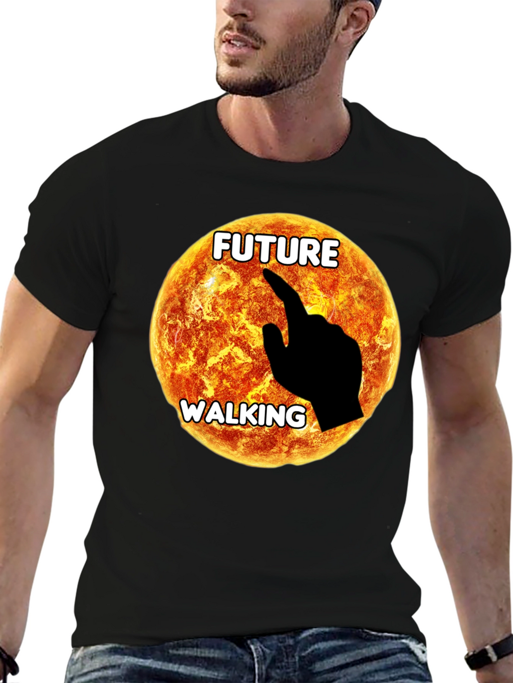 Future Walking Graphic T-Shirt