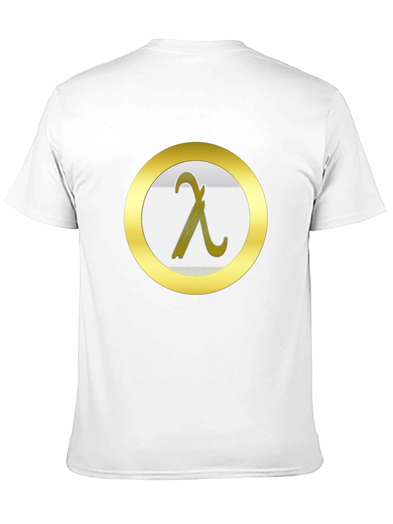 Lambda Symbol Graphic Tee - Black Cotton T-Shirt