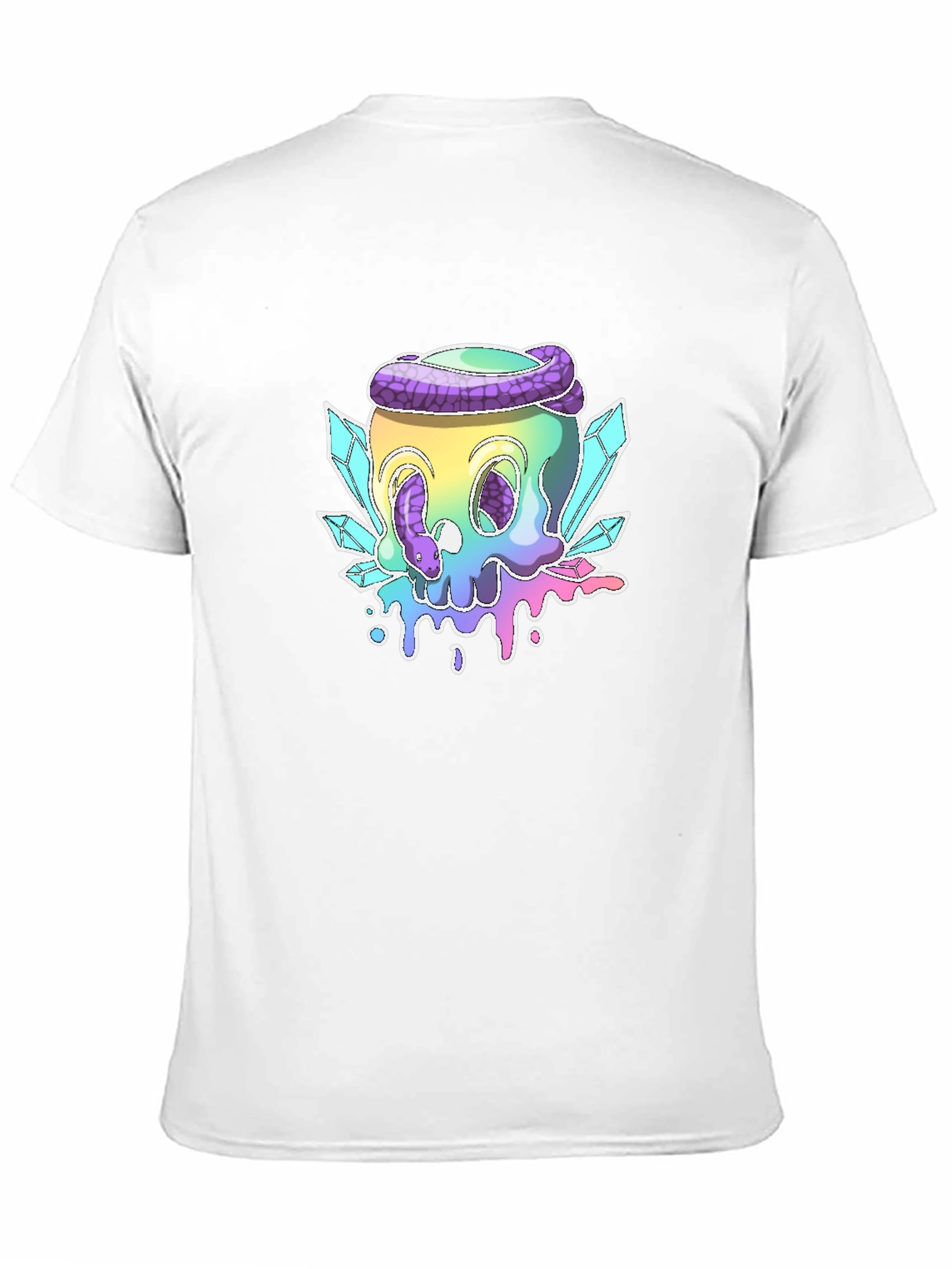 Skull & Snake Graphic Tee - Black