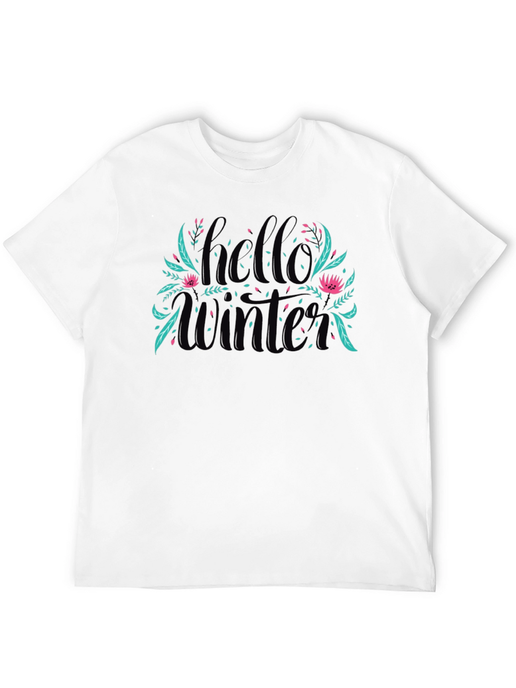 Hello Winter Graphic Tee - Black