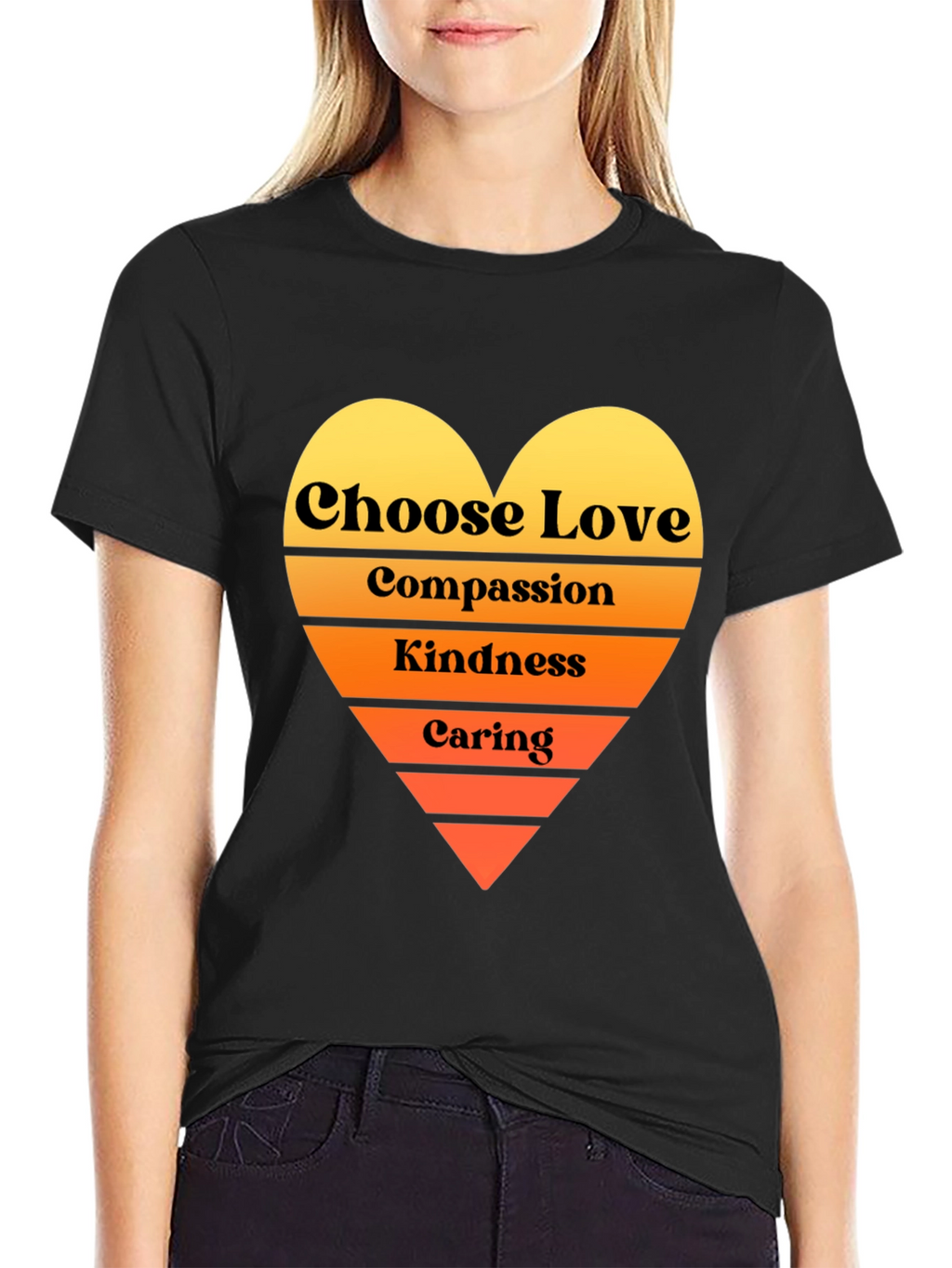 Choose Love T-Shirt - Compassion Kindness Caring Heart