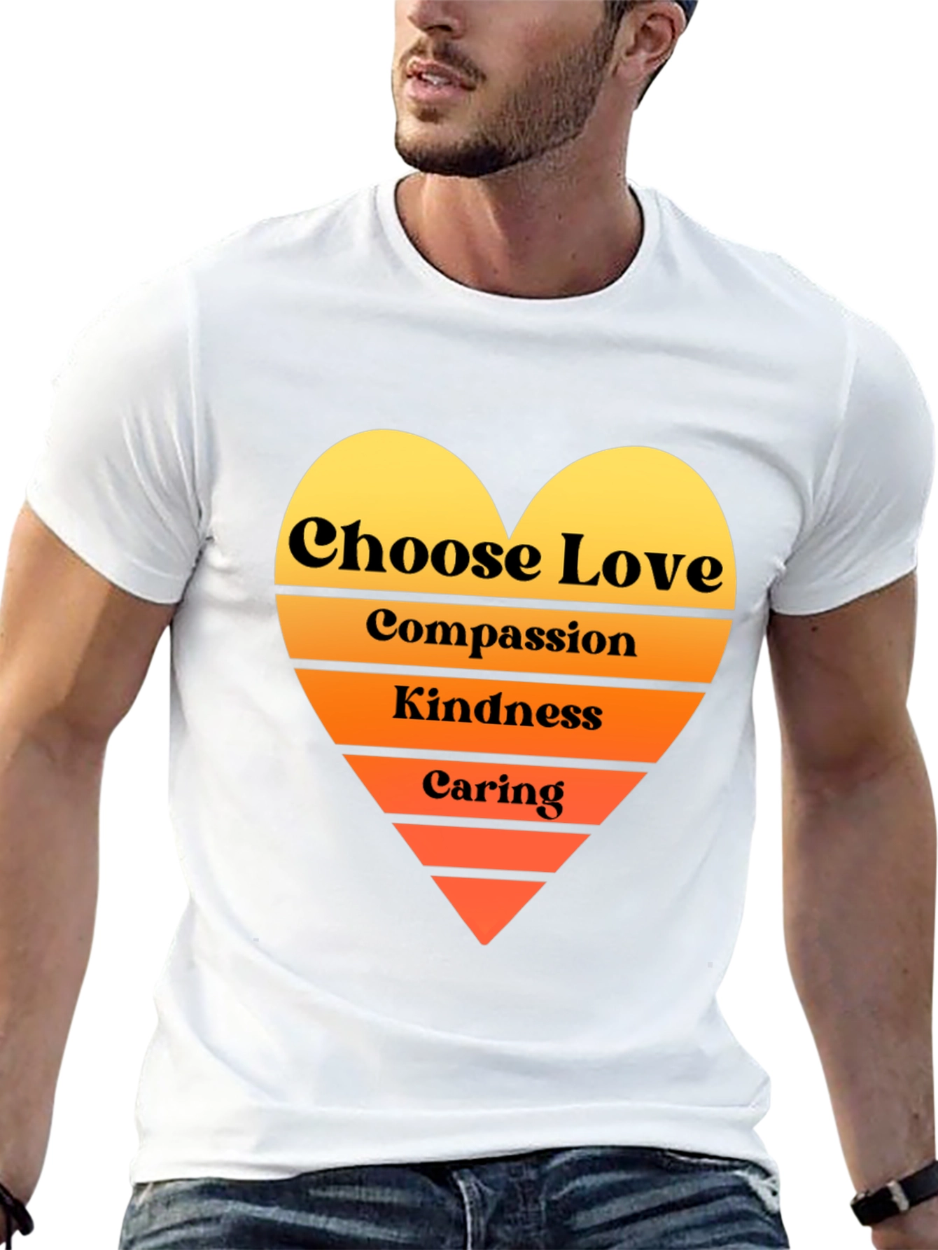 Choose Love T-Shirt - Compassion Kindness Caring Heart