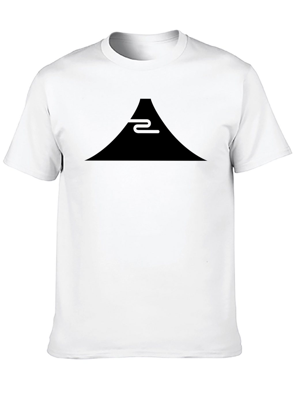 Minimalist Mountain Graphic Black T-Shirt