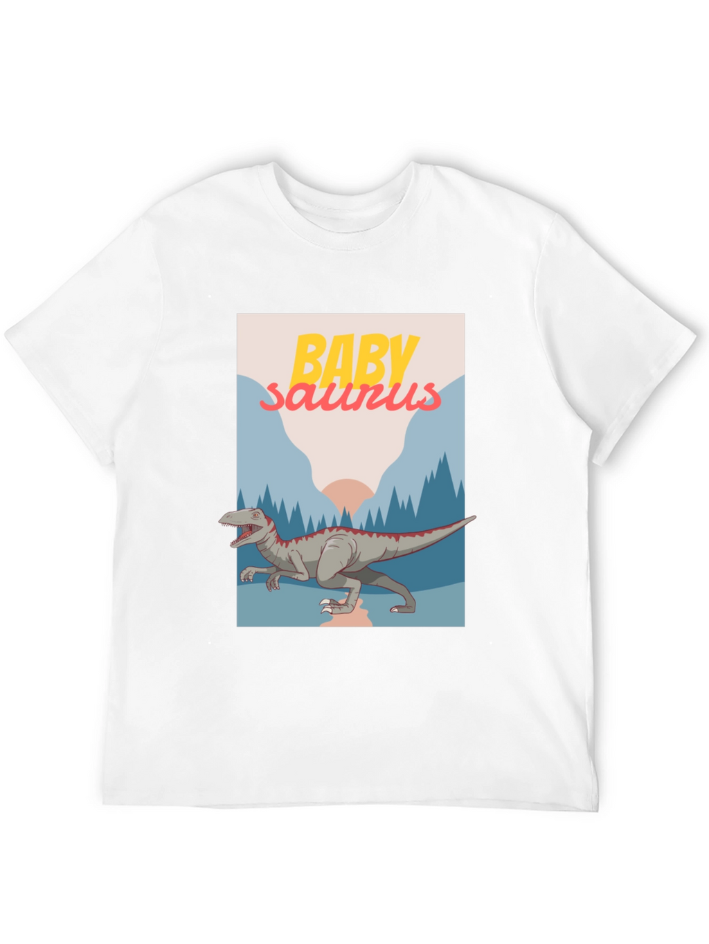 Baby Saurus Graphic T-Shirt - Black Cotton Tee