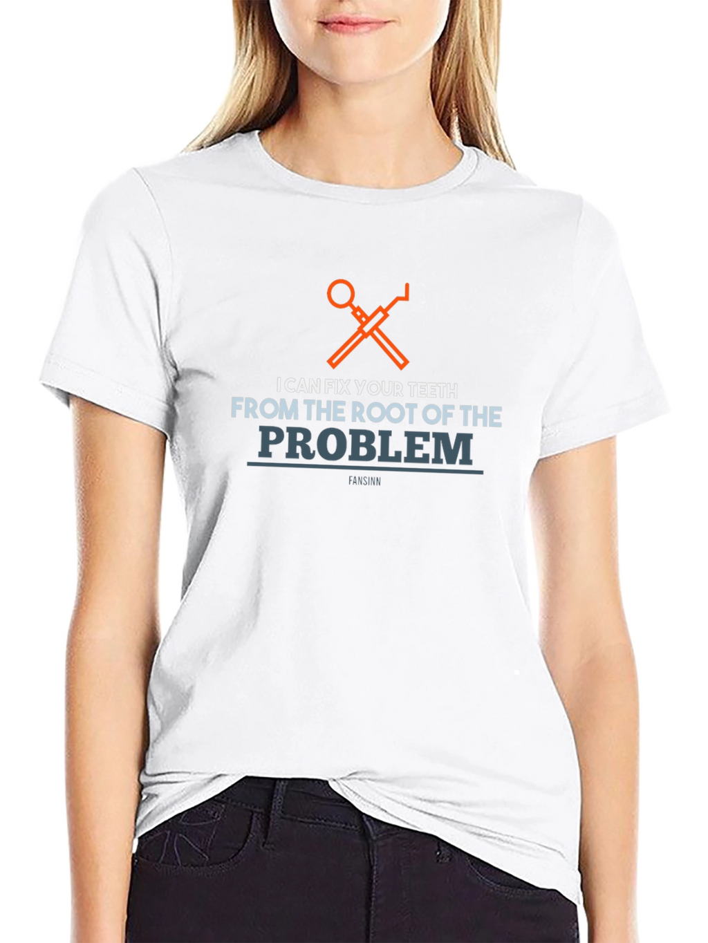 Dentist Humor T-Shirt: Root of the Problem Tee