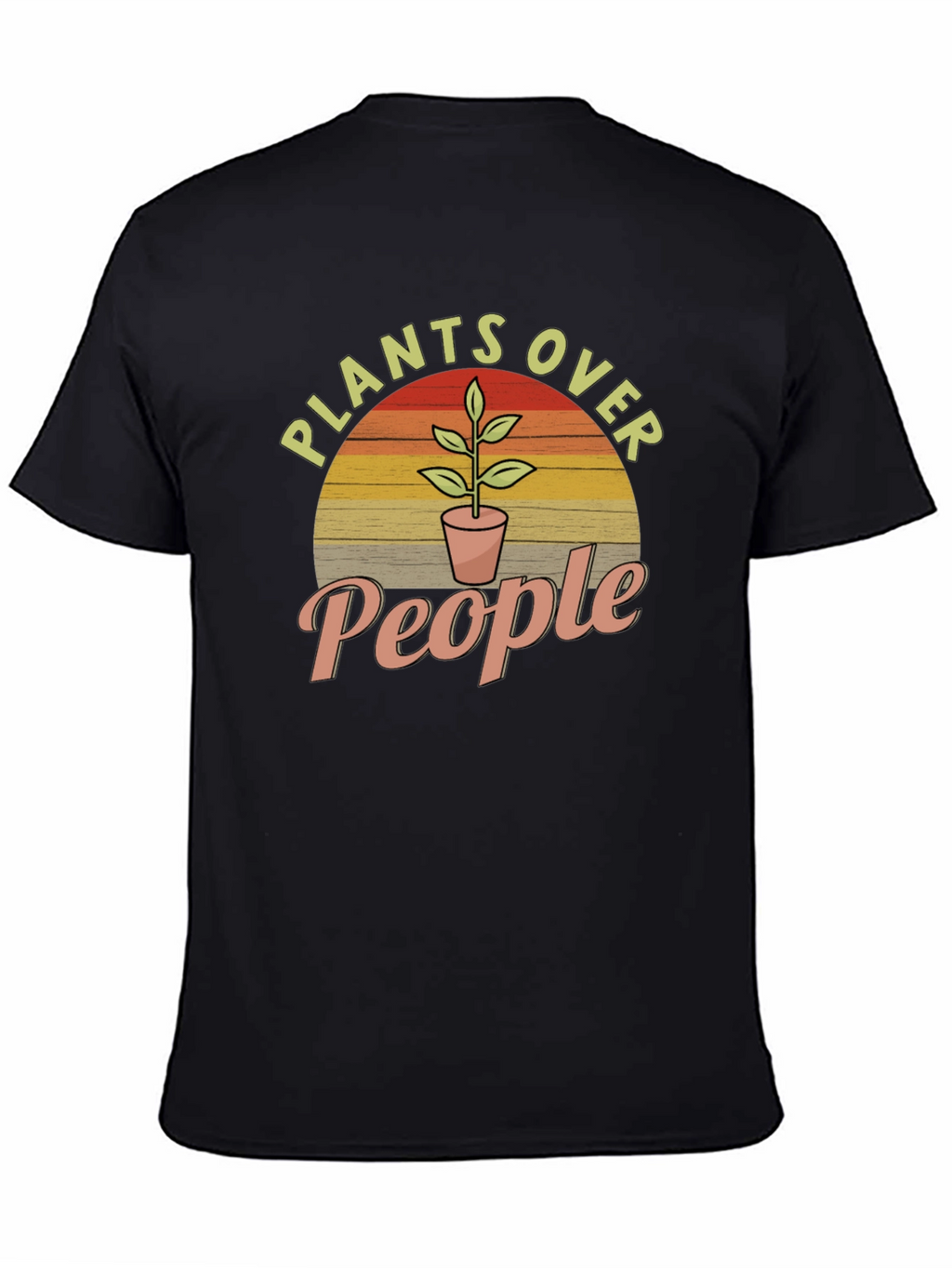 Plants Over People Graphic Tee - Nature Lover T-Shirt