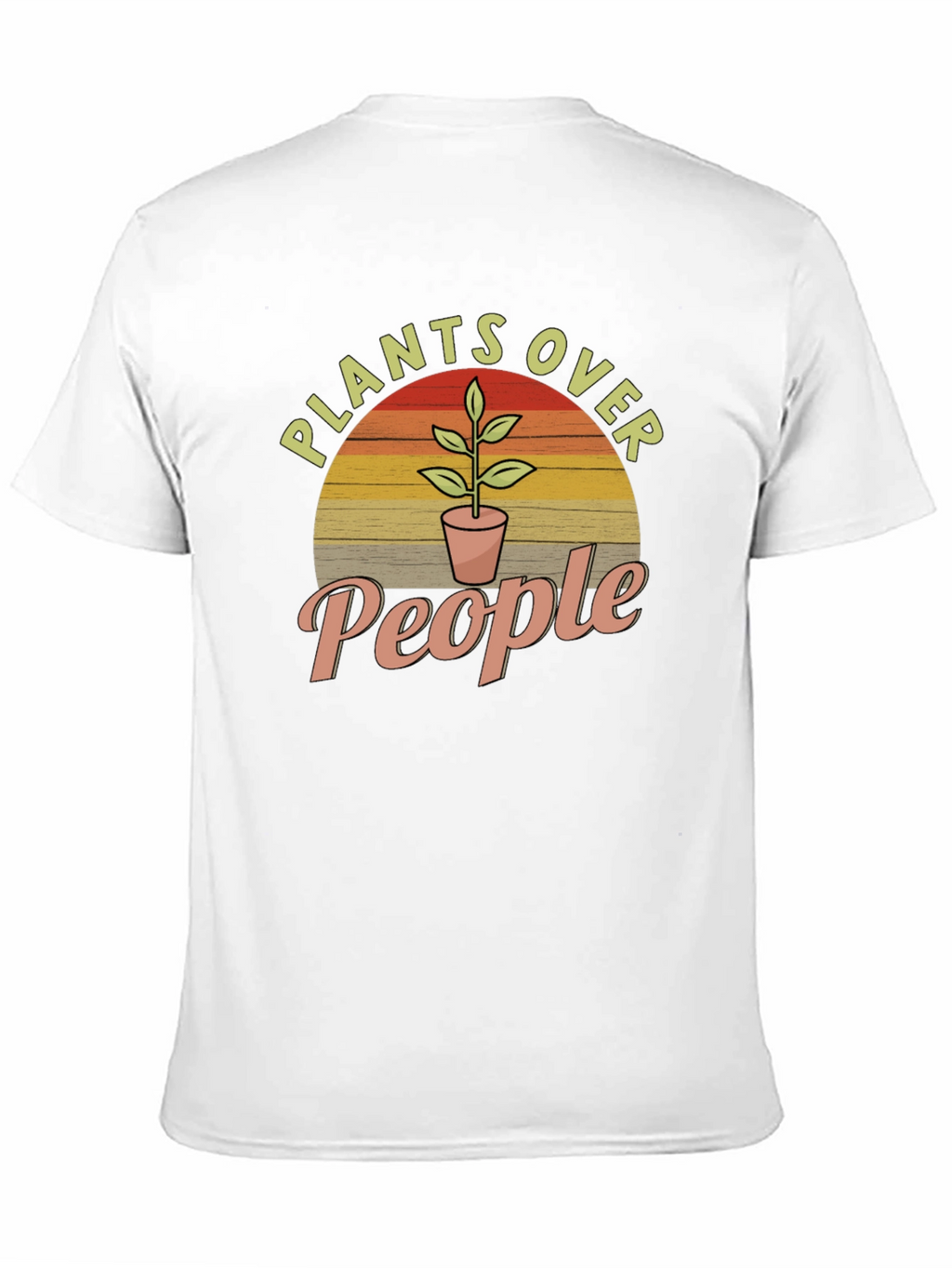 Plants Over People Graphic Tee - Nature Lover T-Shirt