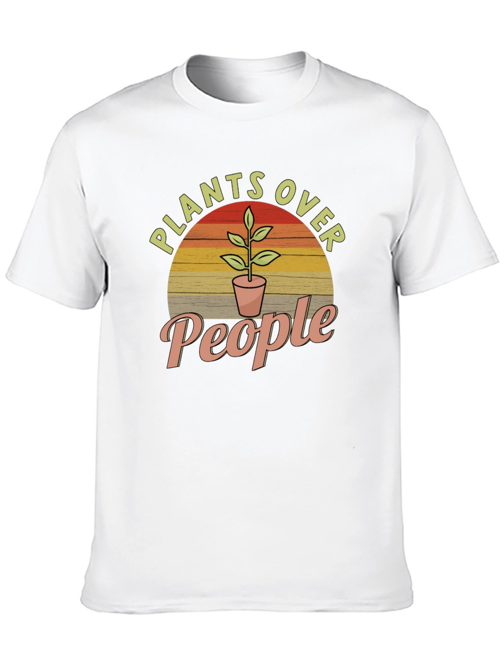 Plants Over People Graphic Tee - Nature Lover T-Shirt