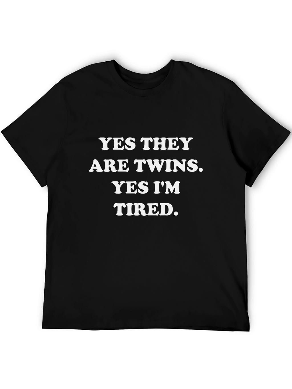 Twins Tired Black Tee Shirt