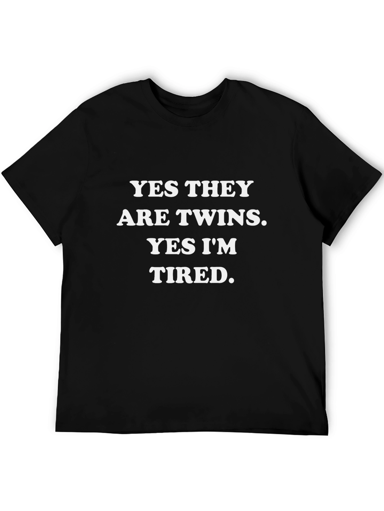 Twins Tired Black Tee Shirt