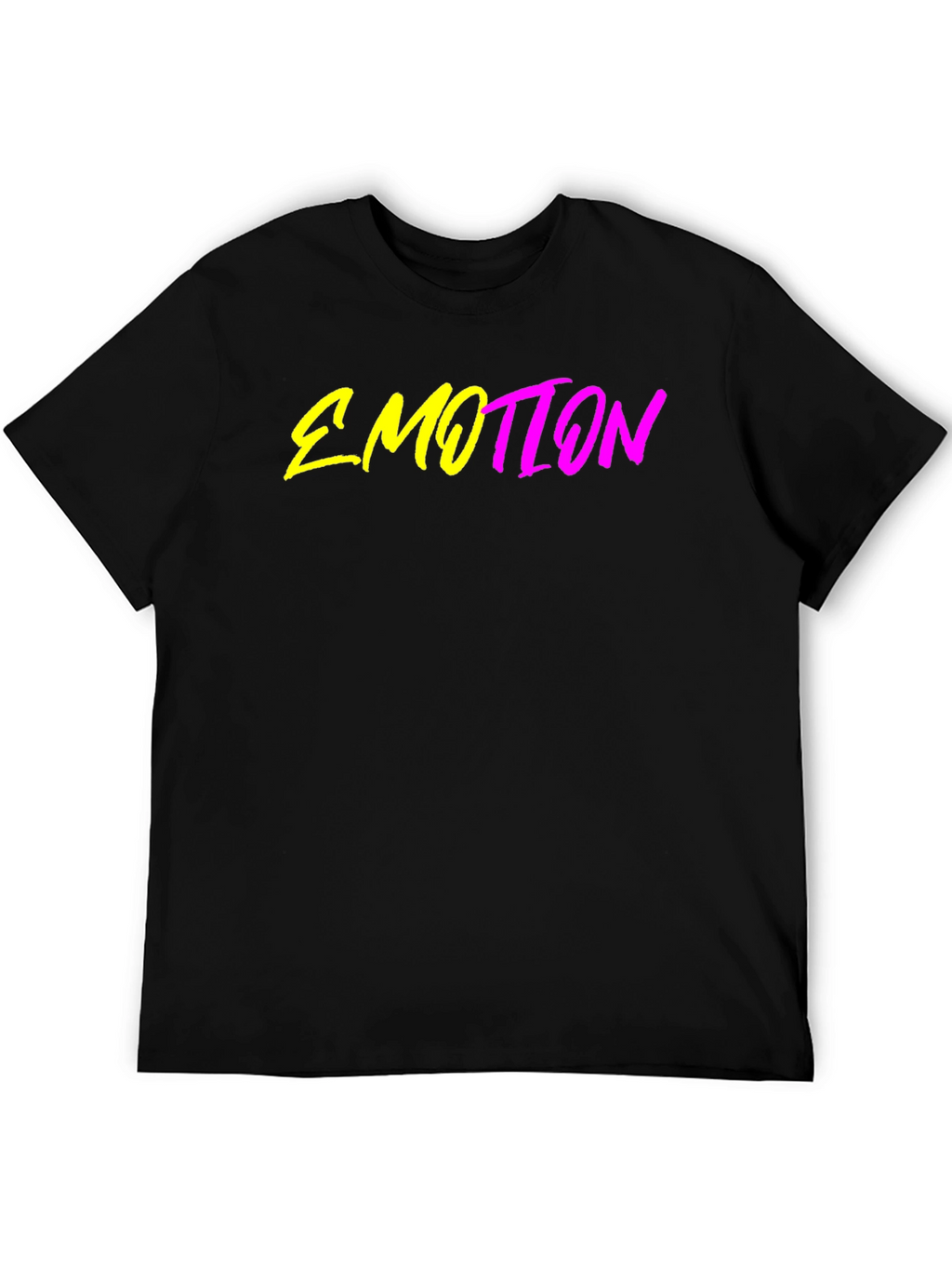 Emotion Graphic T-Shirt - Trendy Neon Design