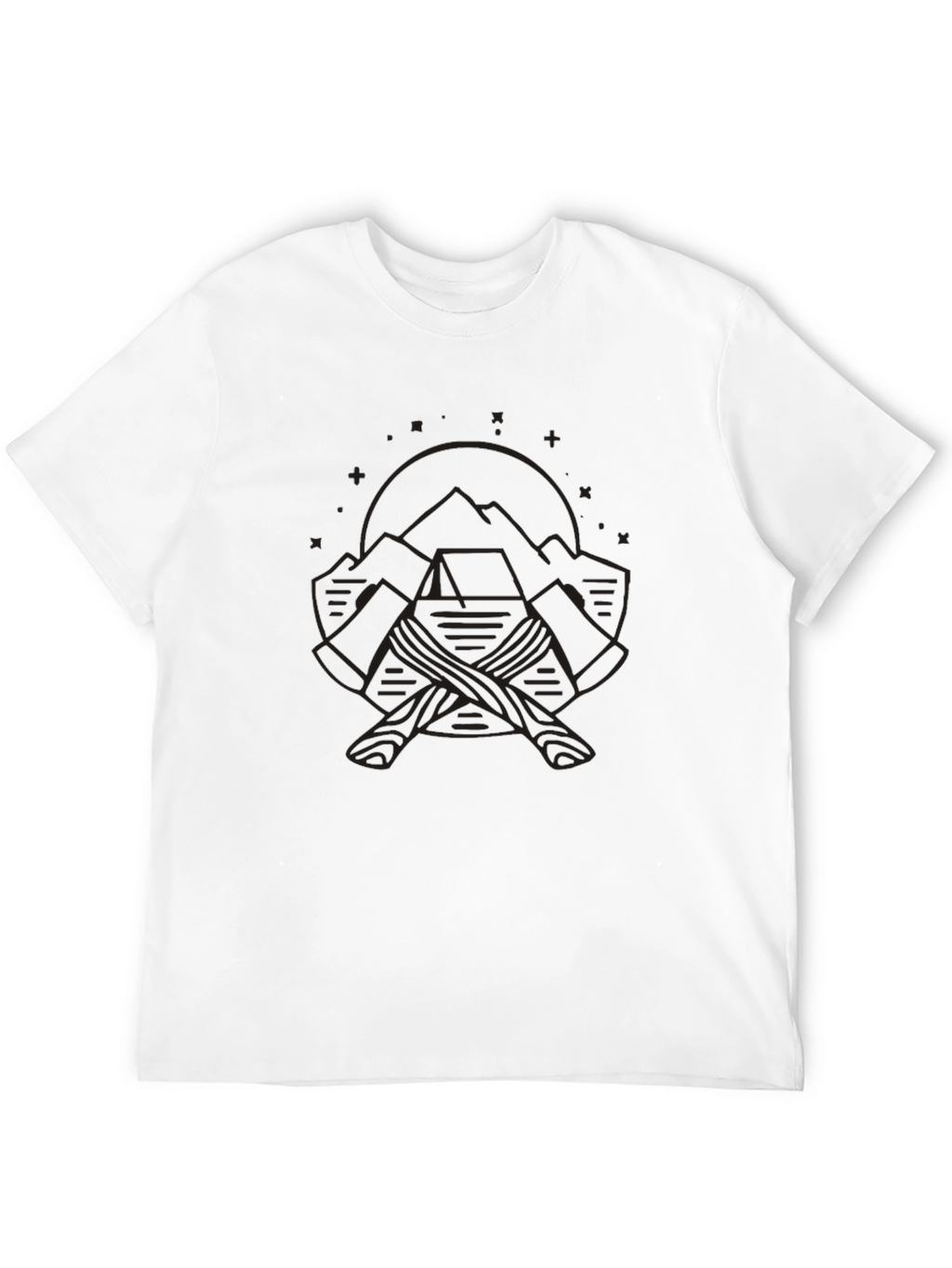 Mountain Axes Graphic T-Shirt - Outdoor Adventure