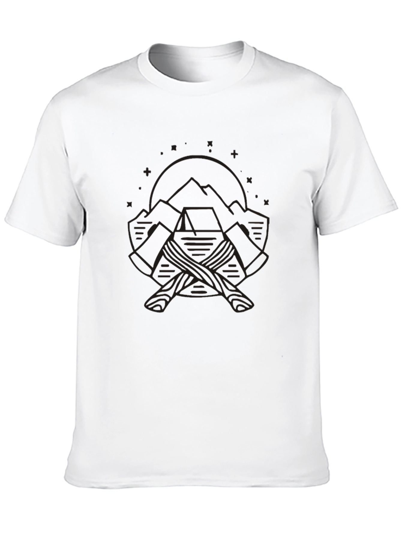 Mountain Axes Graphic T-Shirt - Outdoor Adventure
