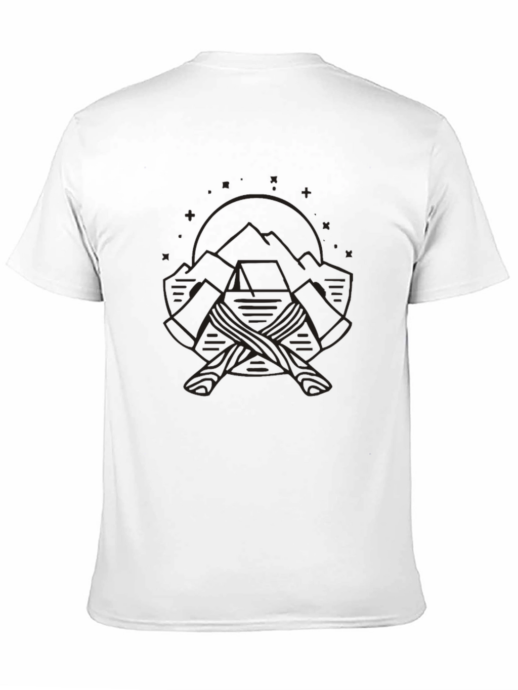 Mountain Axes Graphic T-Shirt - Outdoor Adventure