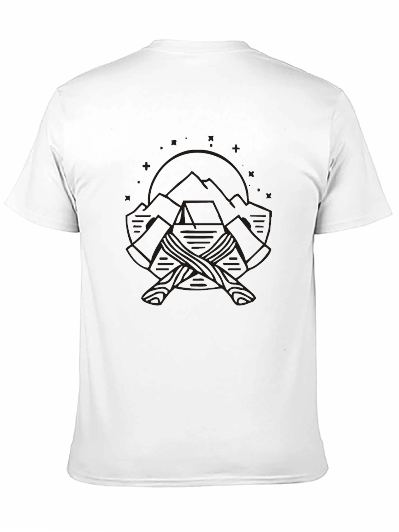 Mountain Axes Graphic T-Shirt - Outdoor Adventure