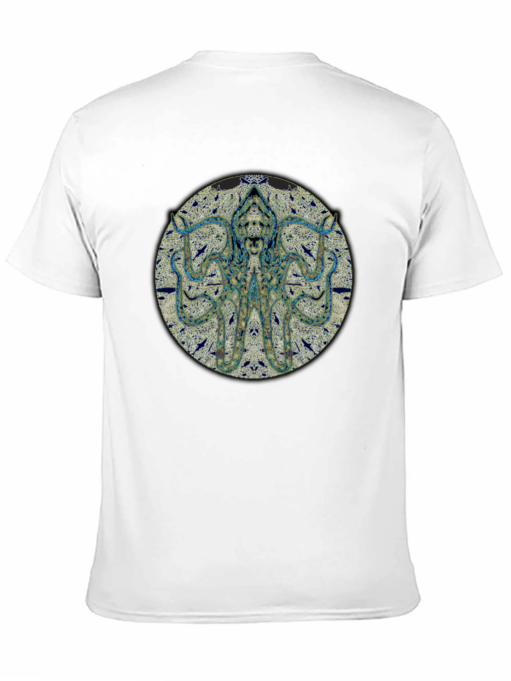 Octopus Graphic Print Black T-Shirt