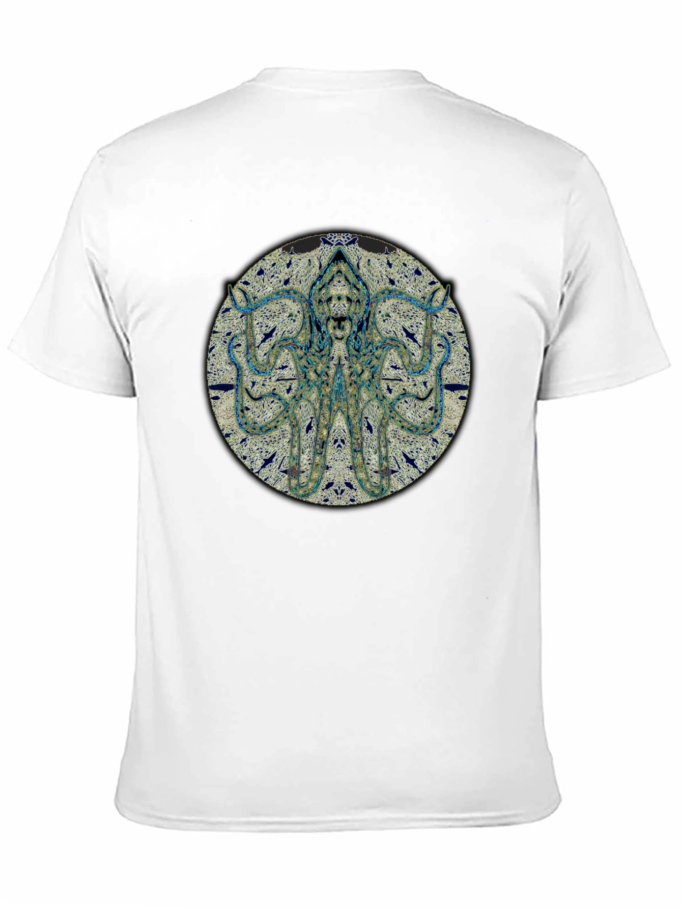 Octopus Graphic Print Black T-Shirt