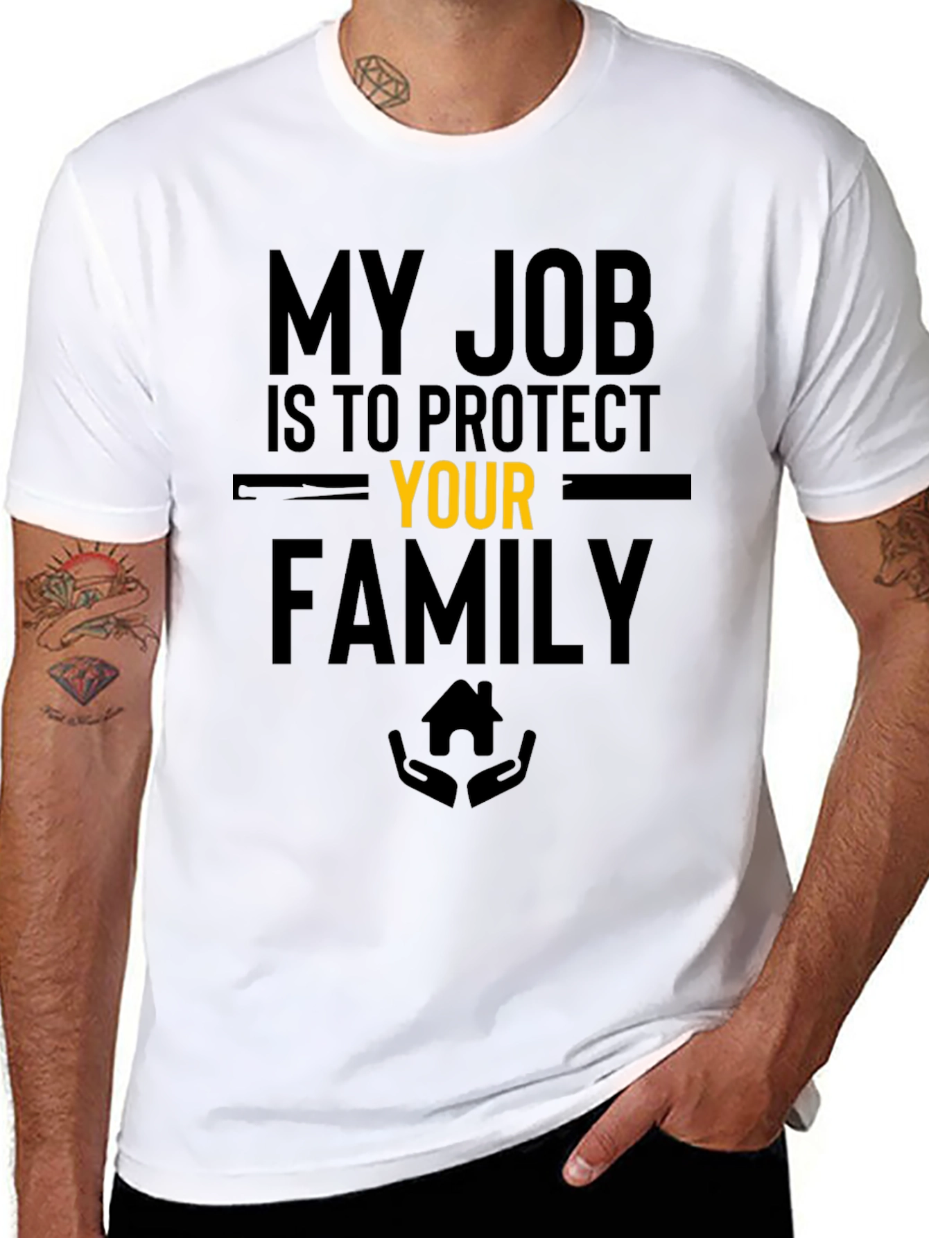 Protective Job Family Graphic Tee - Black