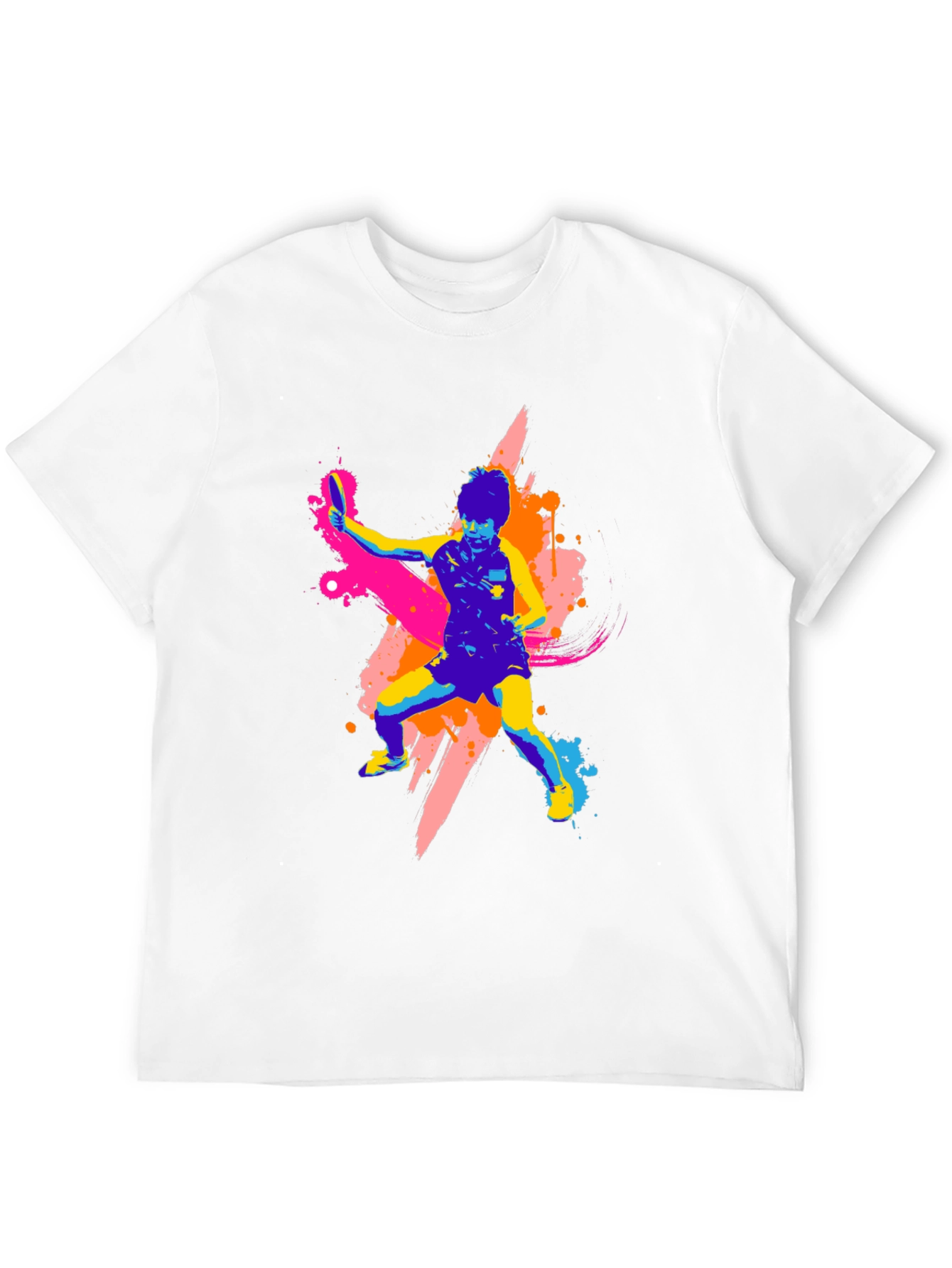 Vibrant Table Tennis Graphic T-Shirt - Bold Design