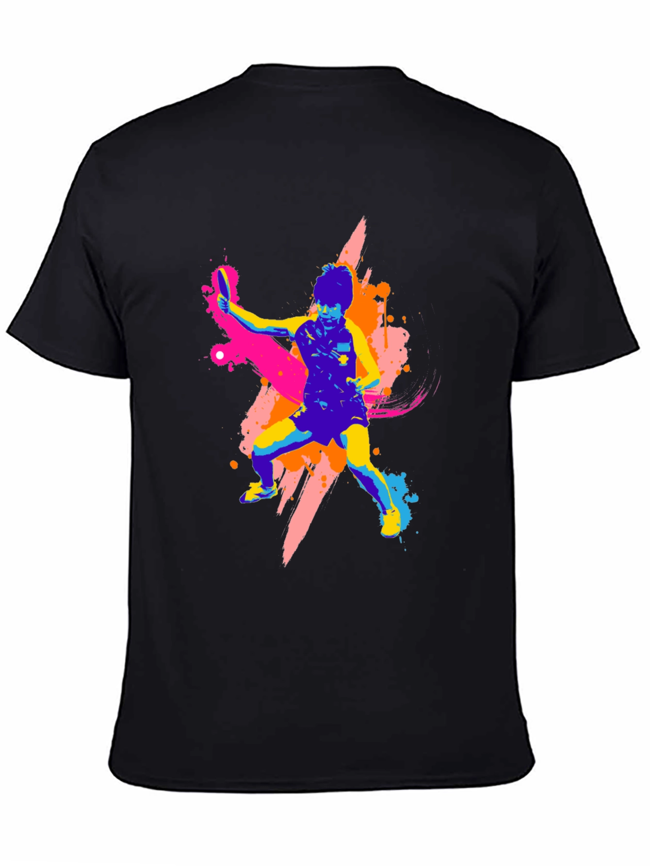 Vibrant Table Tennis Graphic T-Shirt - Bold Design