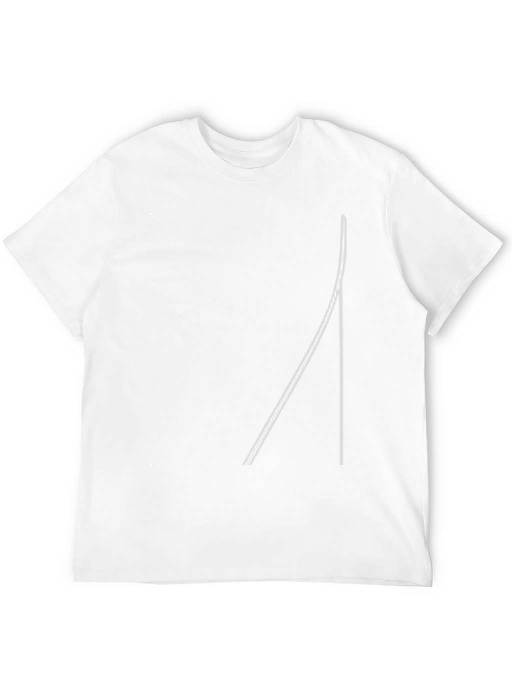 Minimalist Line Art Black T-Shirt