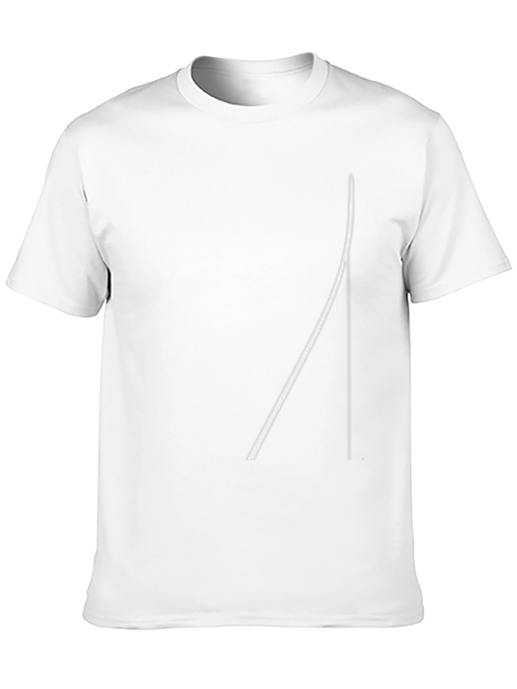 Minimalist Line Art Black T-Shirt
