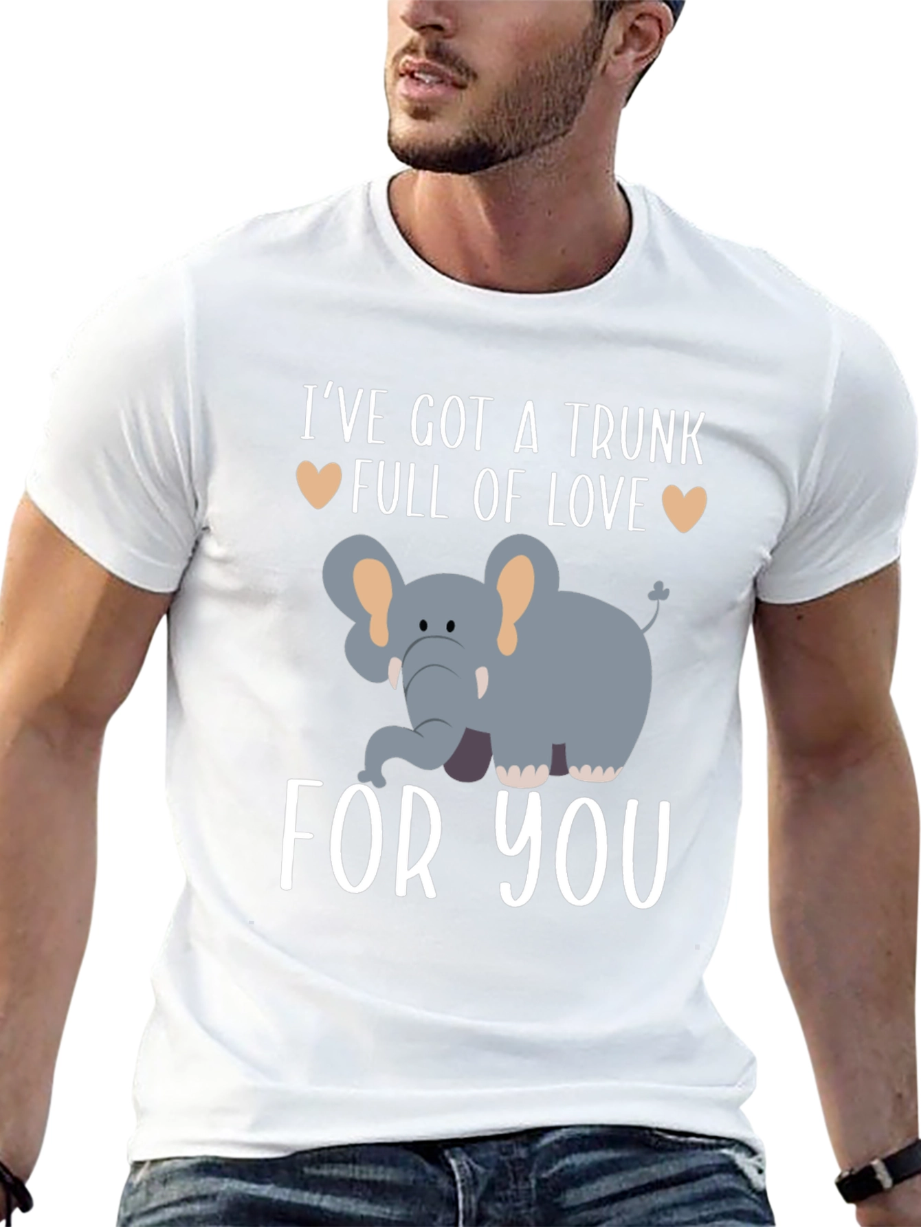 Elephant Trunk Full of Love Graphic T-Shirt
