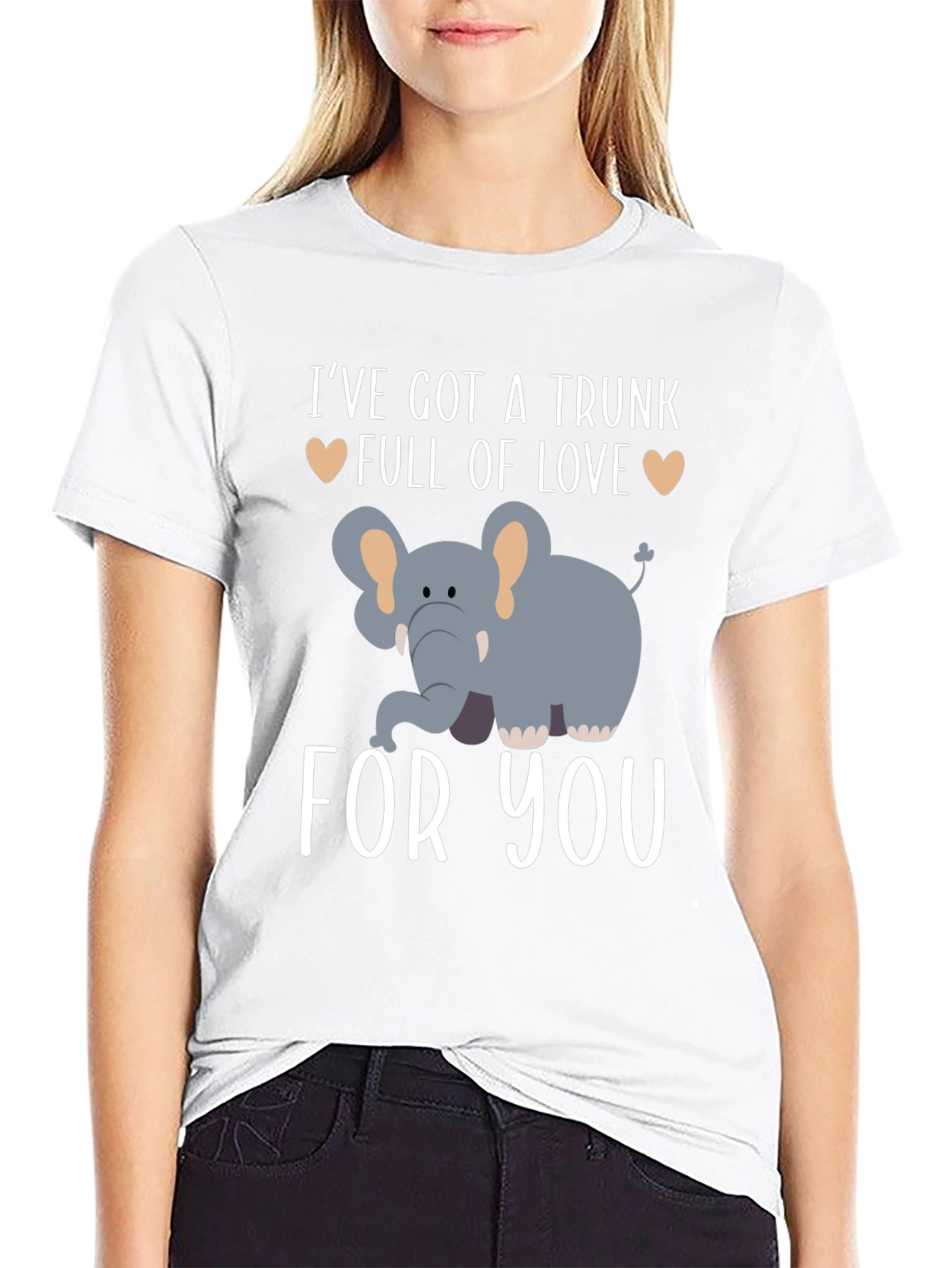 Elephant Trunk Full of Love Graphic T-Shirt