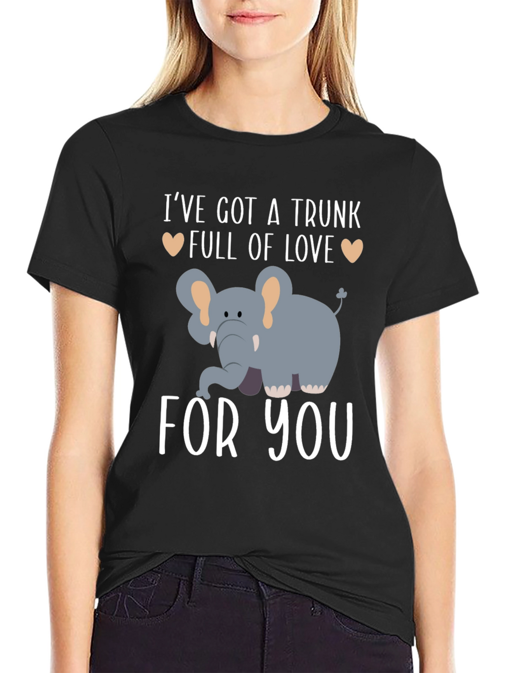 Elephant Trunk Full of Love Graphic T-Shirt