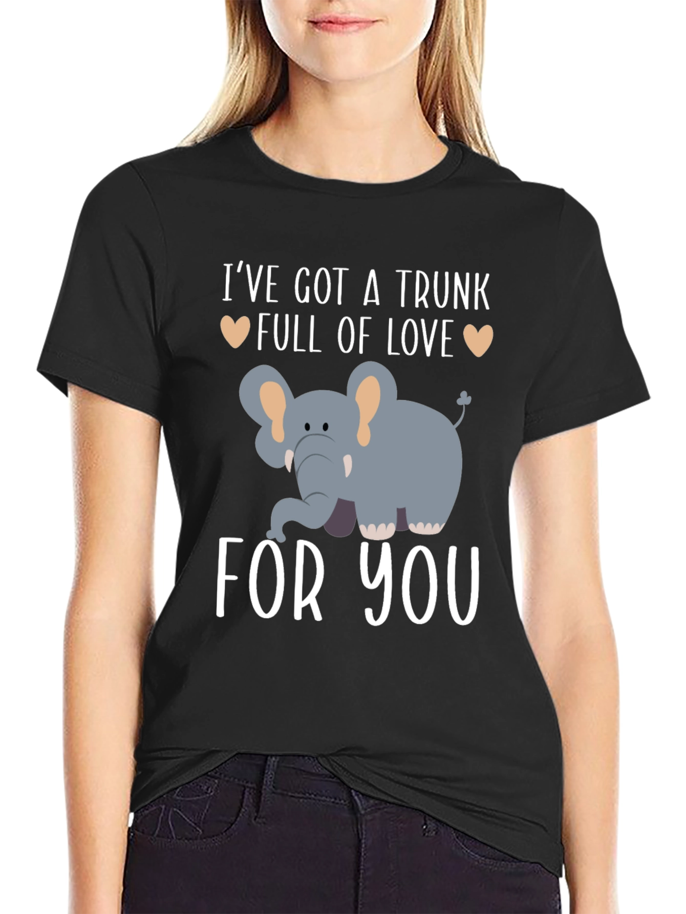 Elephant Trunk Full of Love Graphic T-Shirt