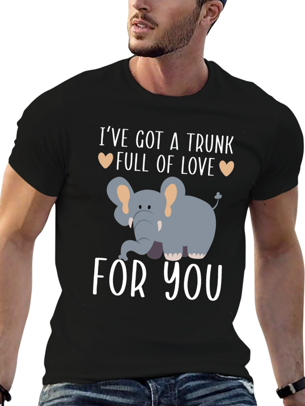 Elephant Trunk Full of Love Graphic T-Shirt