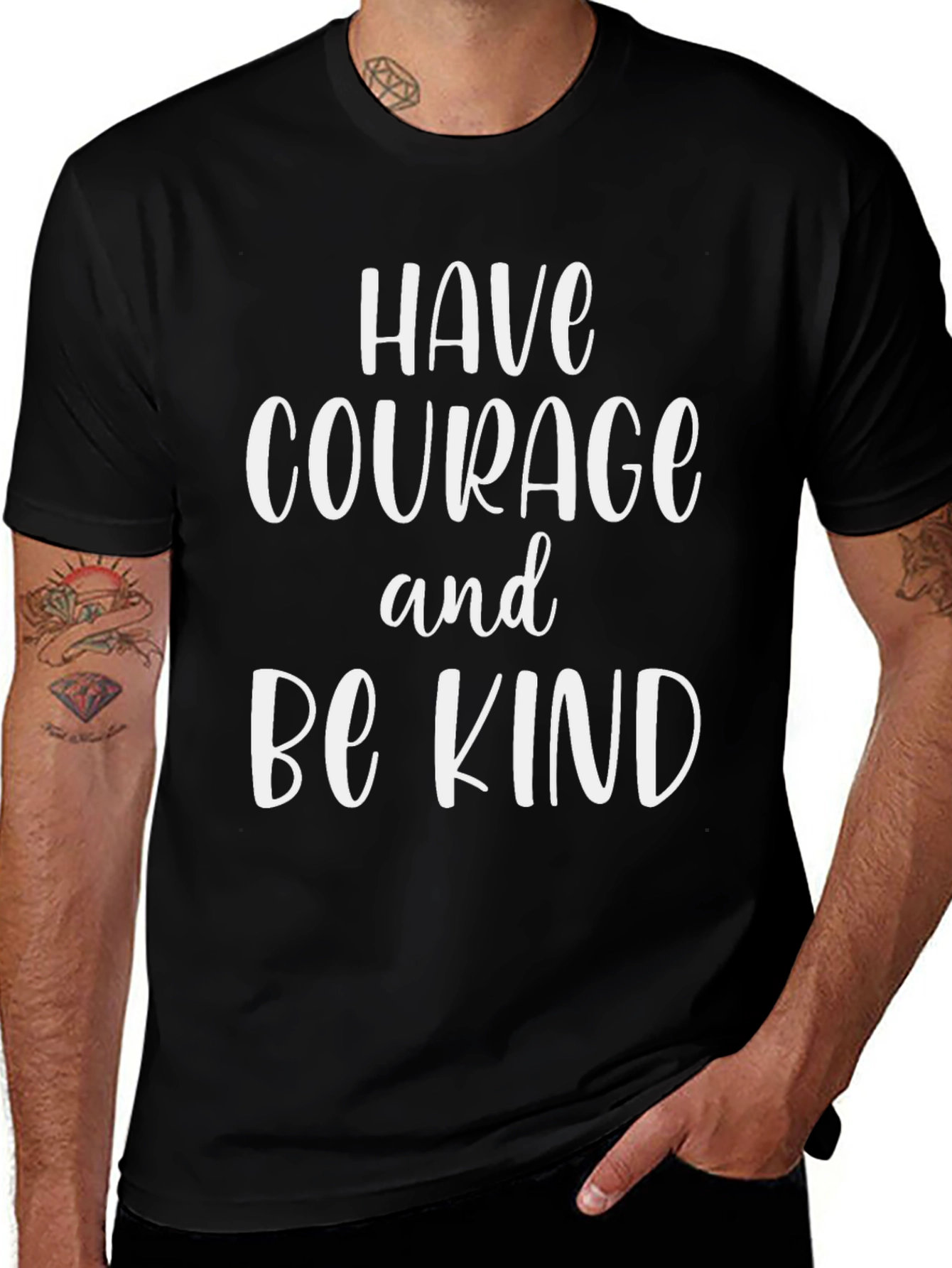 Have Courage Be Kind T-Shirt - Inspirational Graphic Tee