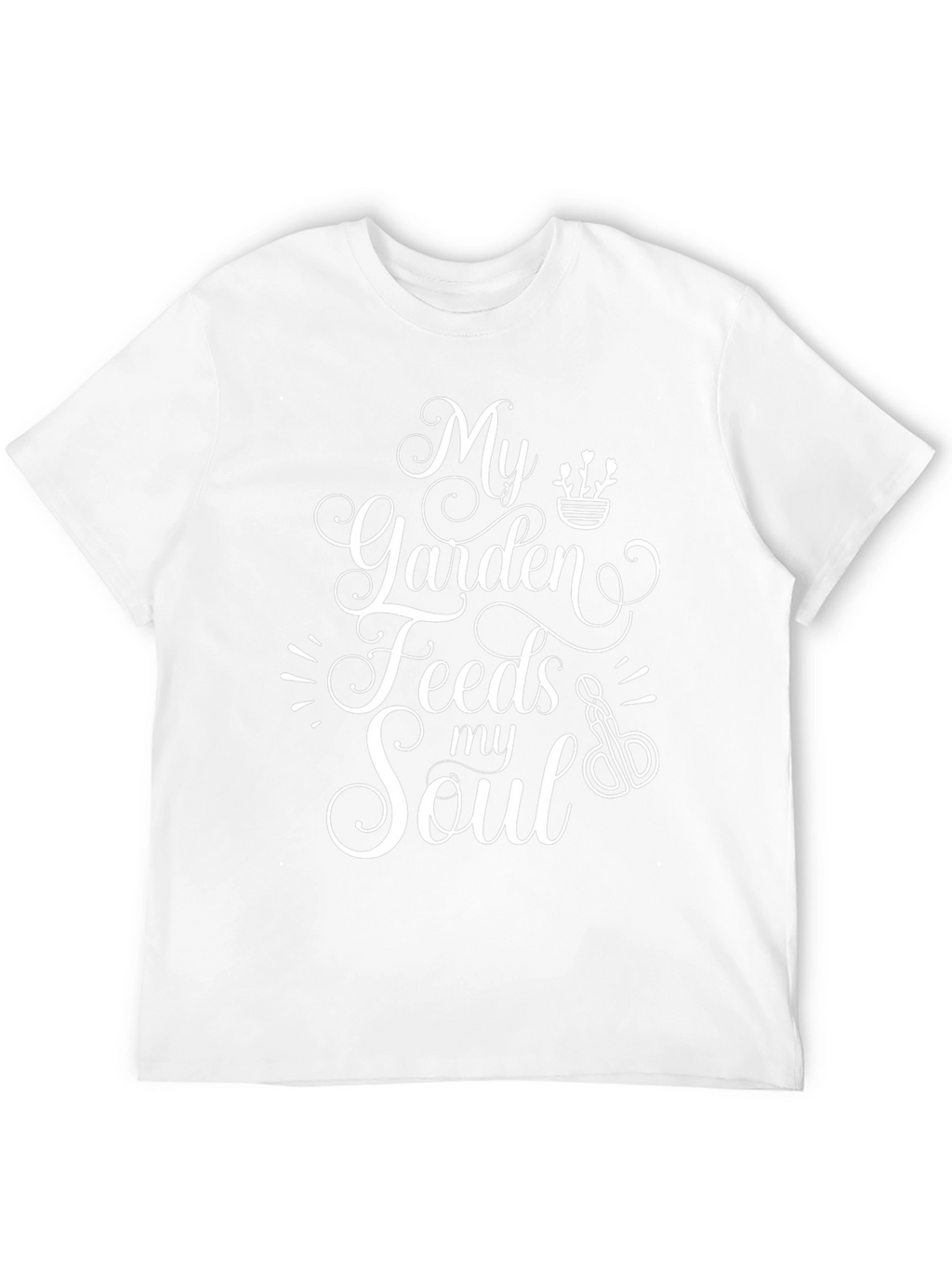 My Garden Feeds My Soul Black T-Shirt