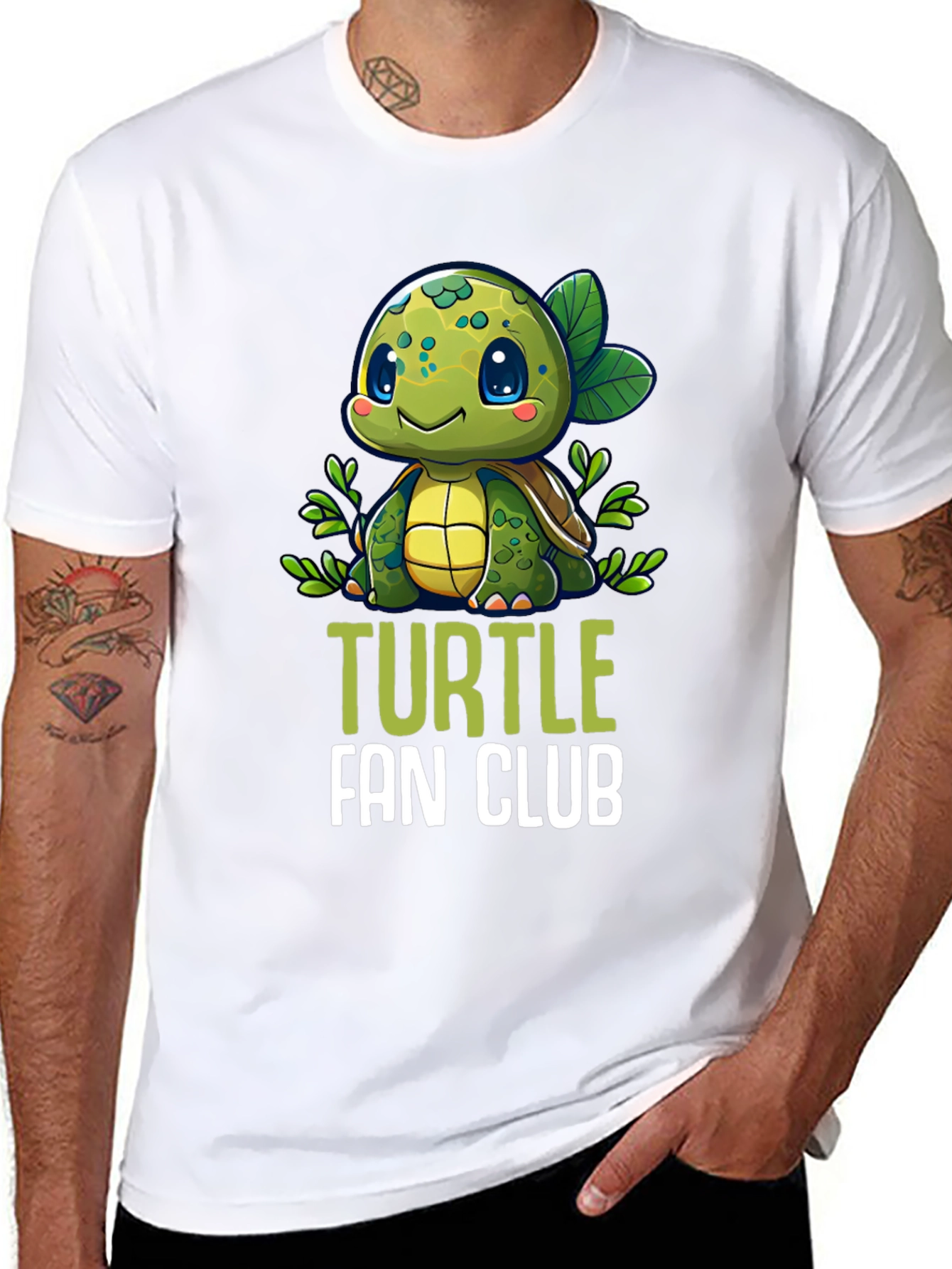 Turtle Fan Club Graphic Tee - Adorable Turtle Design