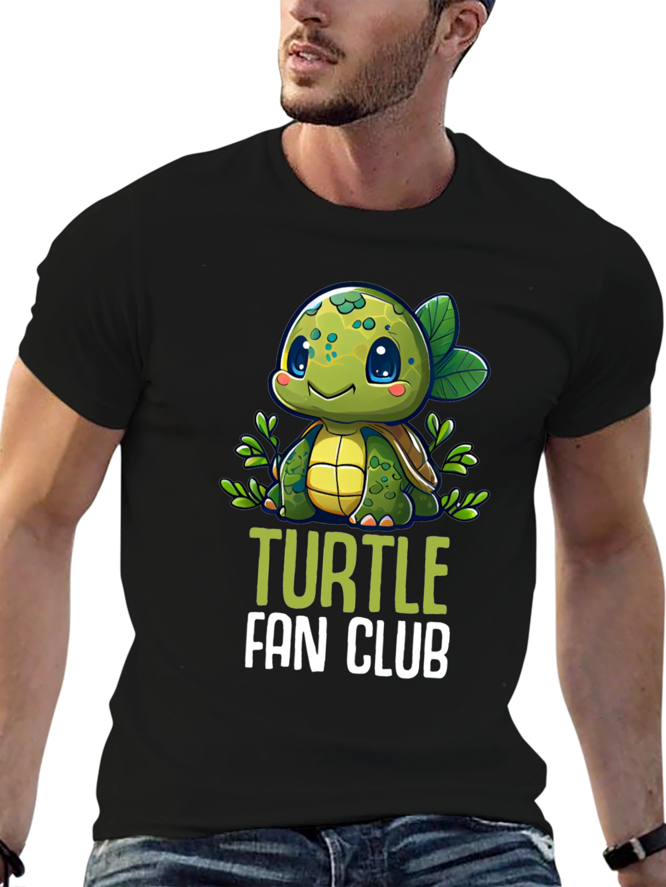 Turtle Fan Club Graphic Tee - Adorable Turtle Design