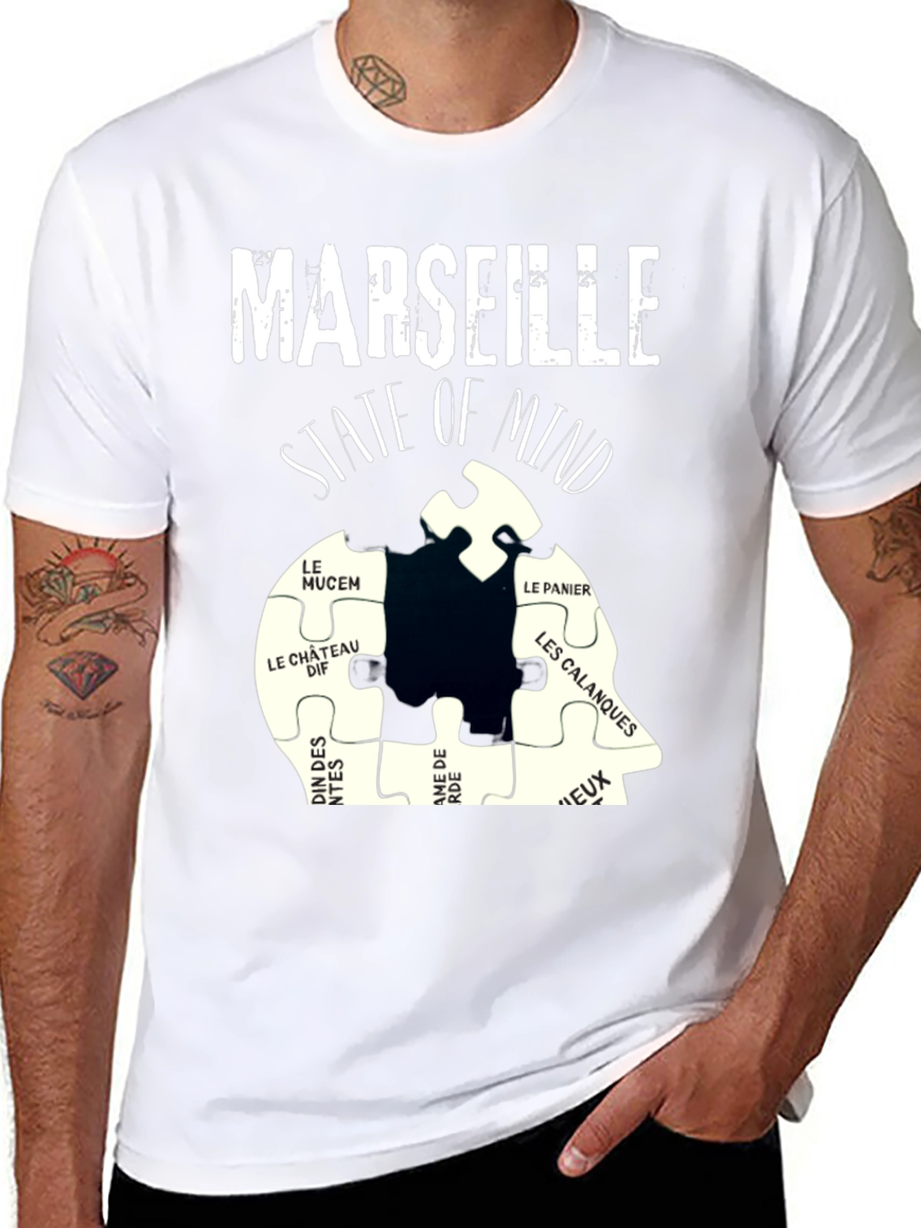 Marseille State of Mind T-Shirt Black