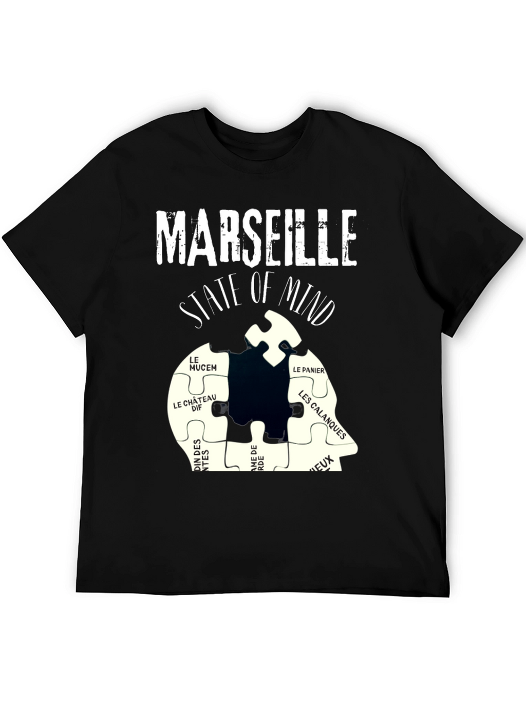 Marseille State of Mind T-Shirt Black