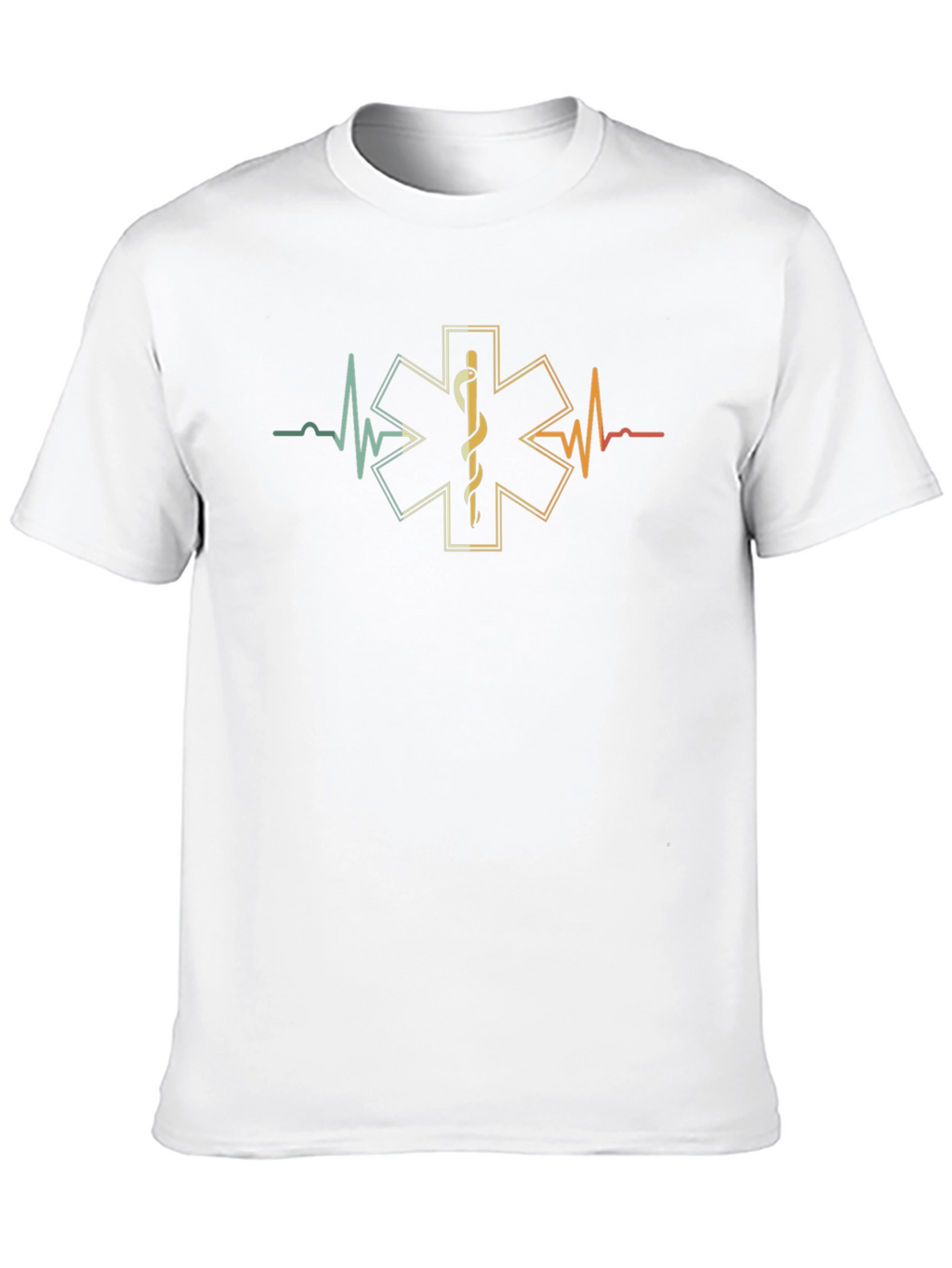 EMT Star of Life Heartbeat T-Shirt