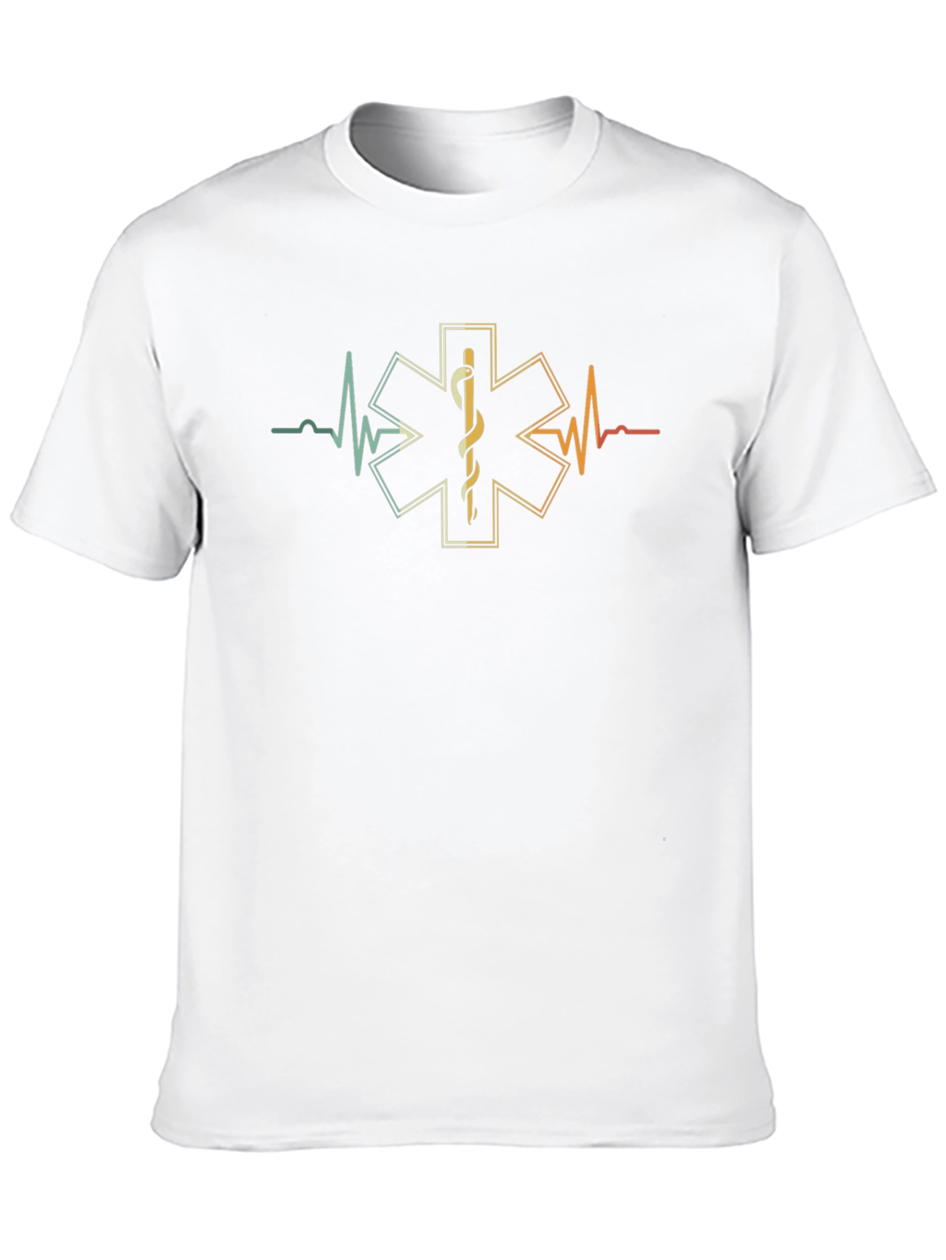 EMT Star of Life Heartbeat T-Shirt