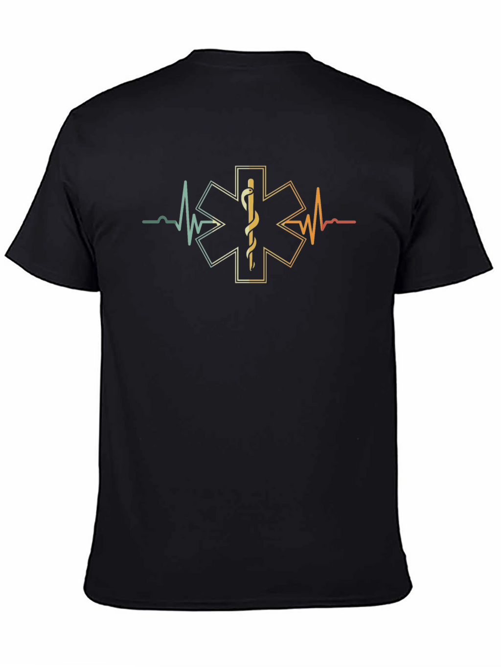 EMT Star of Life Heartbeat T-Shirt