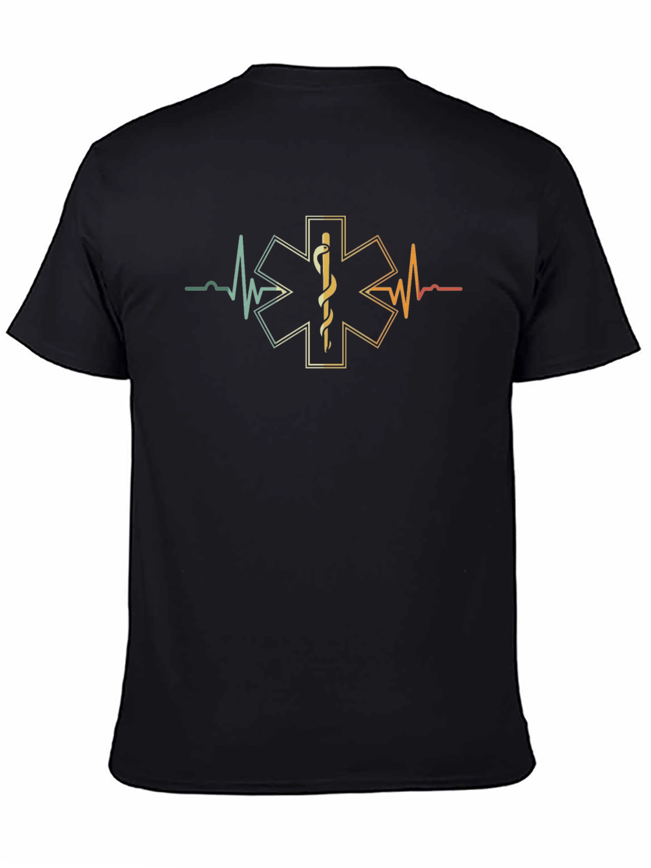 EMT Star of Life Heartbeat T-Shirt